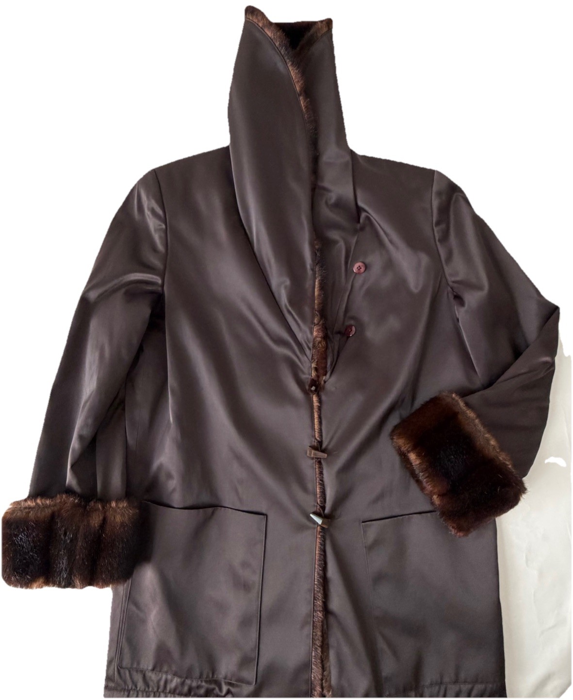 Vintage Dana Buchman Faux Fur Stroller- Size S #0089