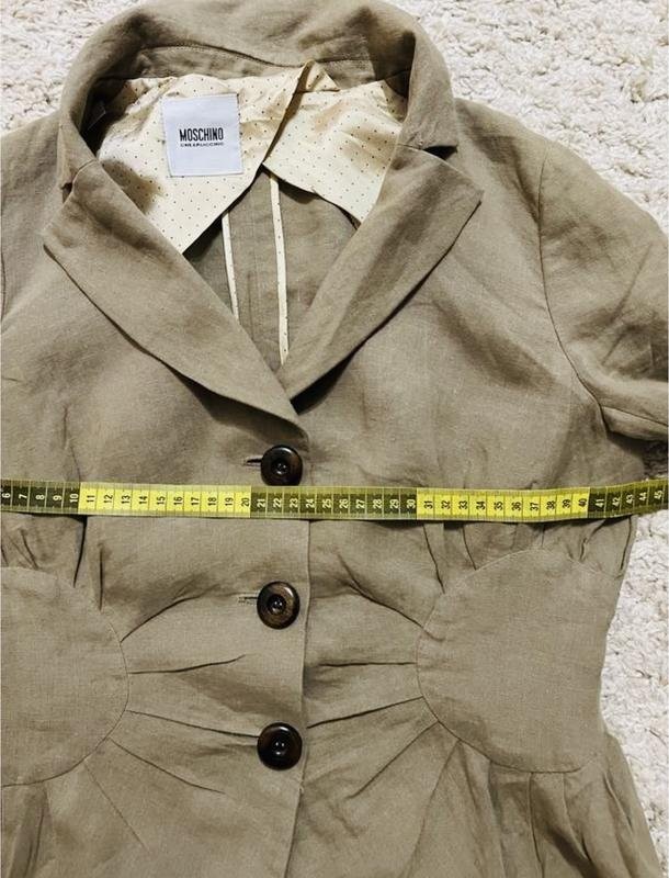 Women Moschino Cheap & Chic Blazer Khaki Linen 34