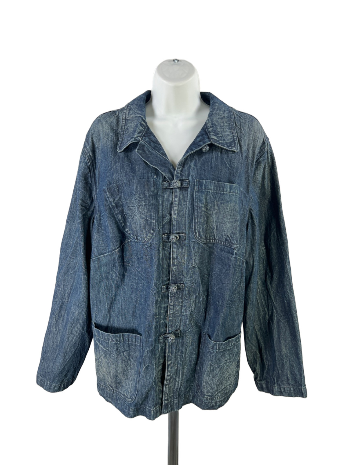 Lauren Ralph Lauren Women’s Blue/Medium Wash Denim Jacket – Plus 2X