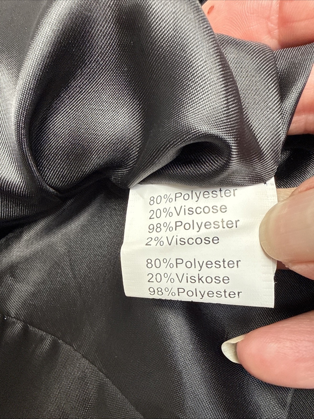 Belle Poque Black Suit Type Vest Women’s Lg. 6 Button Front, Buckle Back Strap.