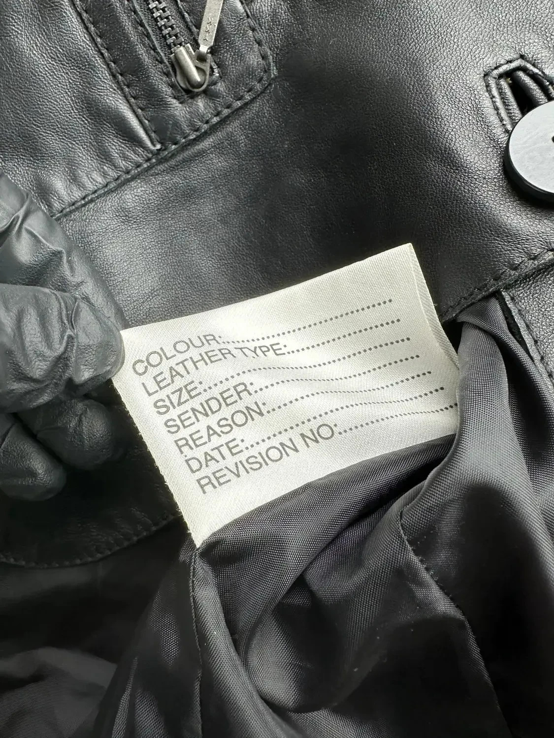 Y2K Black Leather Blazer Jacket Zip Pocket Tailored Coat Women’s Size S