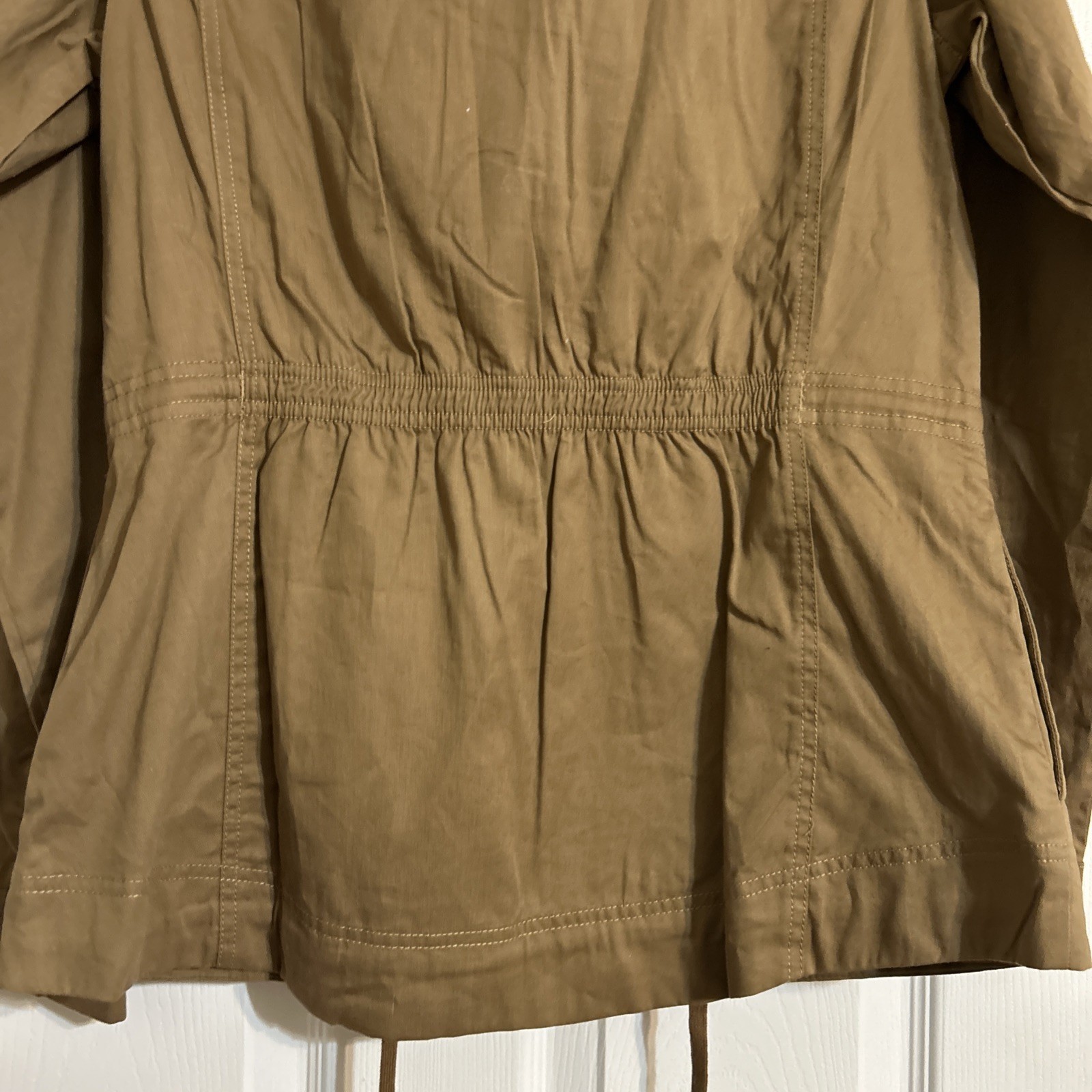 NWT Columbia Outdoor Cotton Brown Sherpa Trim Lined Full Zip Jacket Sz M