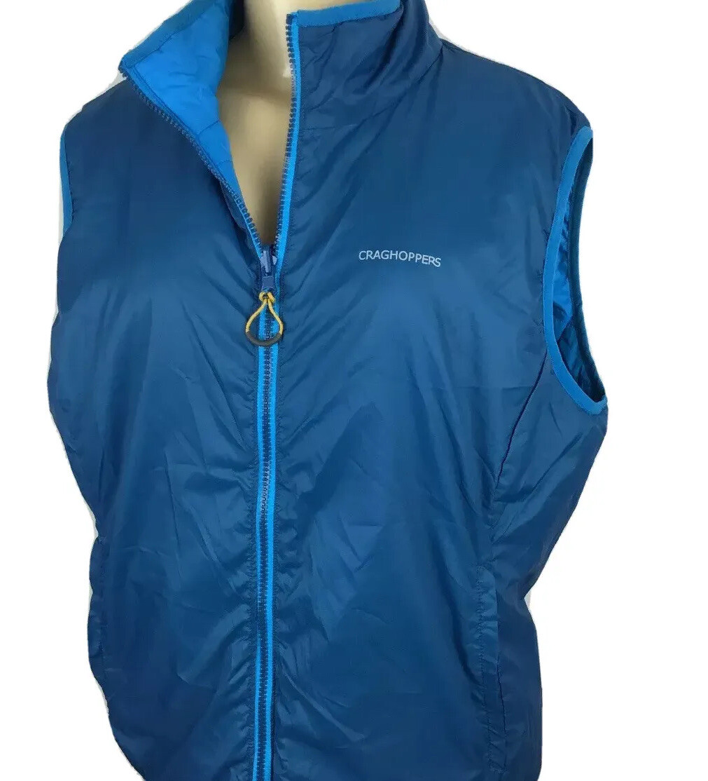Craghoppers Vest Women Sz 12 Compresslite Reversible Jacket Bodywarmer Windproof