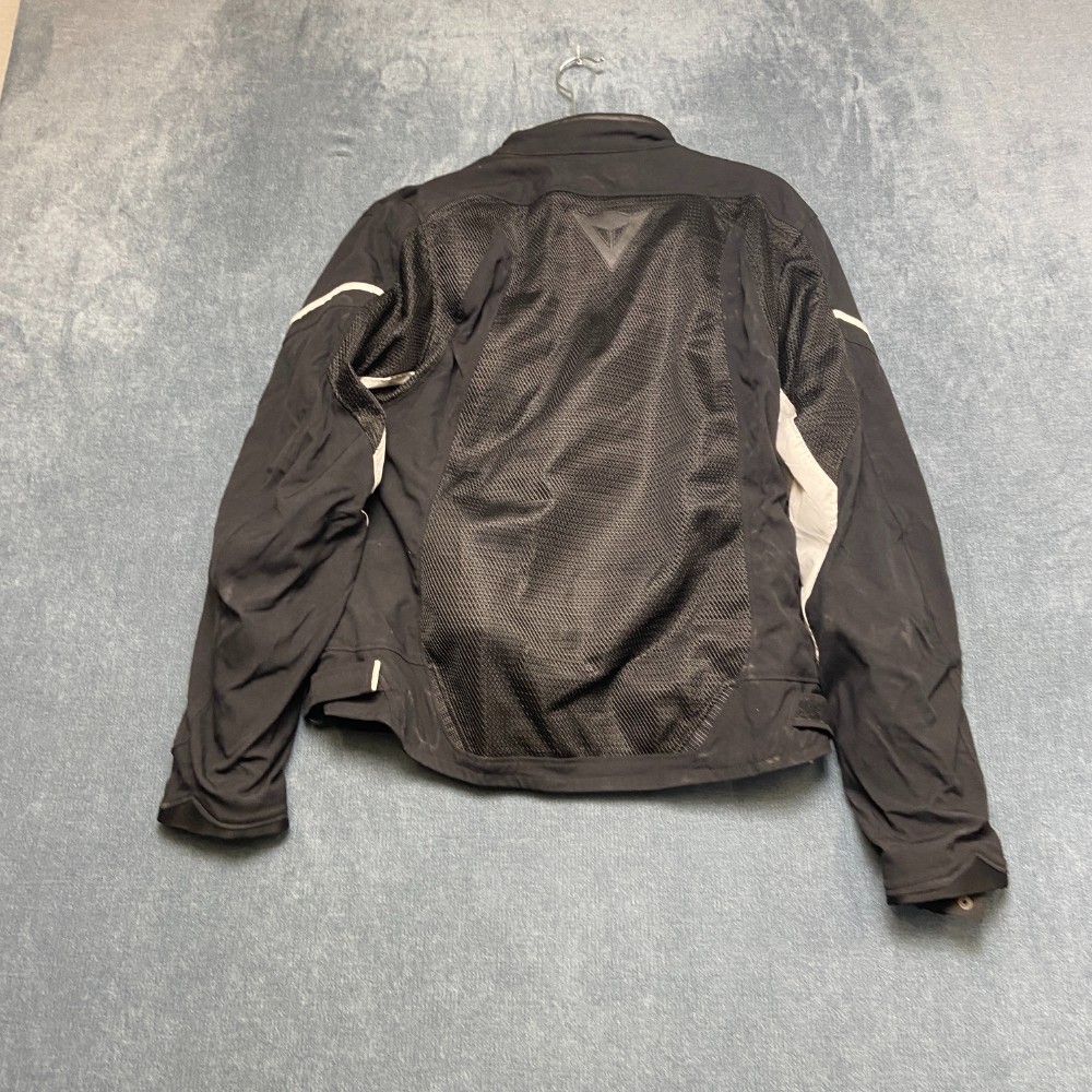 Dainese Air Frame D1 Tex Jacket Womens 48 Black White Long Sleeve Warm Full Zip