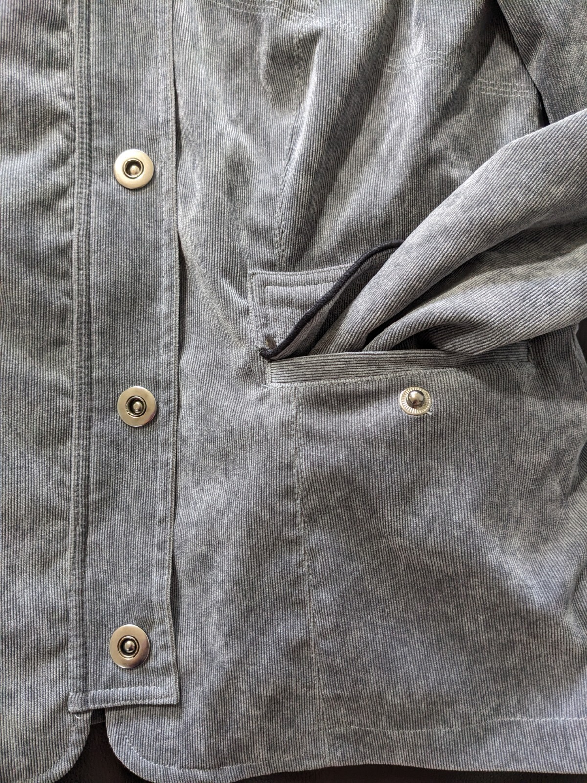 Miss Alliage Suede Gray Women’s Zip & Button Jacket 10