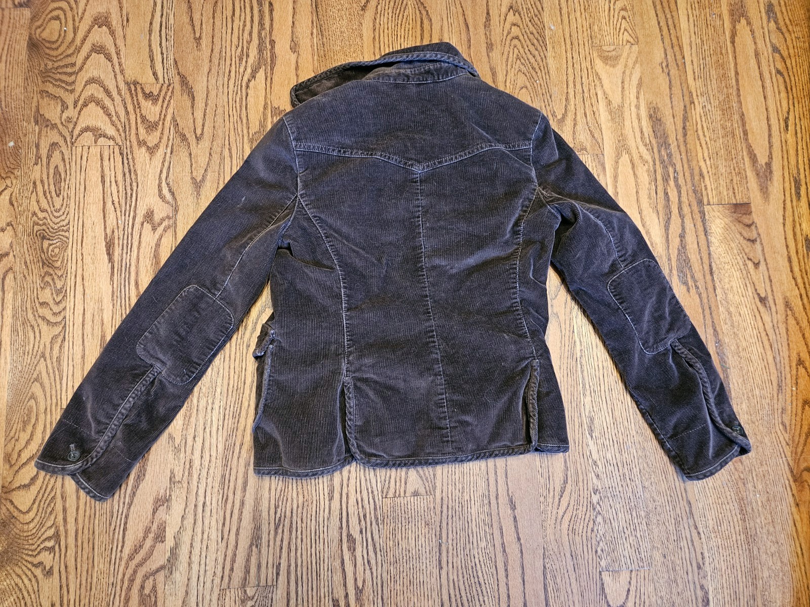 GAP Brown Cotton Corduroy Button Front Blazer Jacket Pockets Collared Womens 8