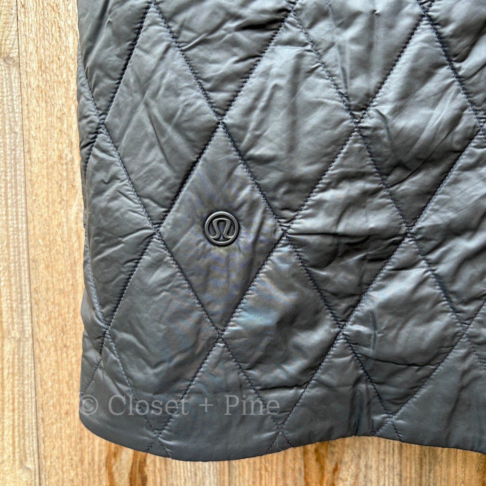 Lululemon Roam Far Wool Coat Heathered Black Size 12 Wool Blend