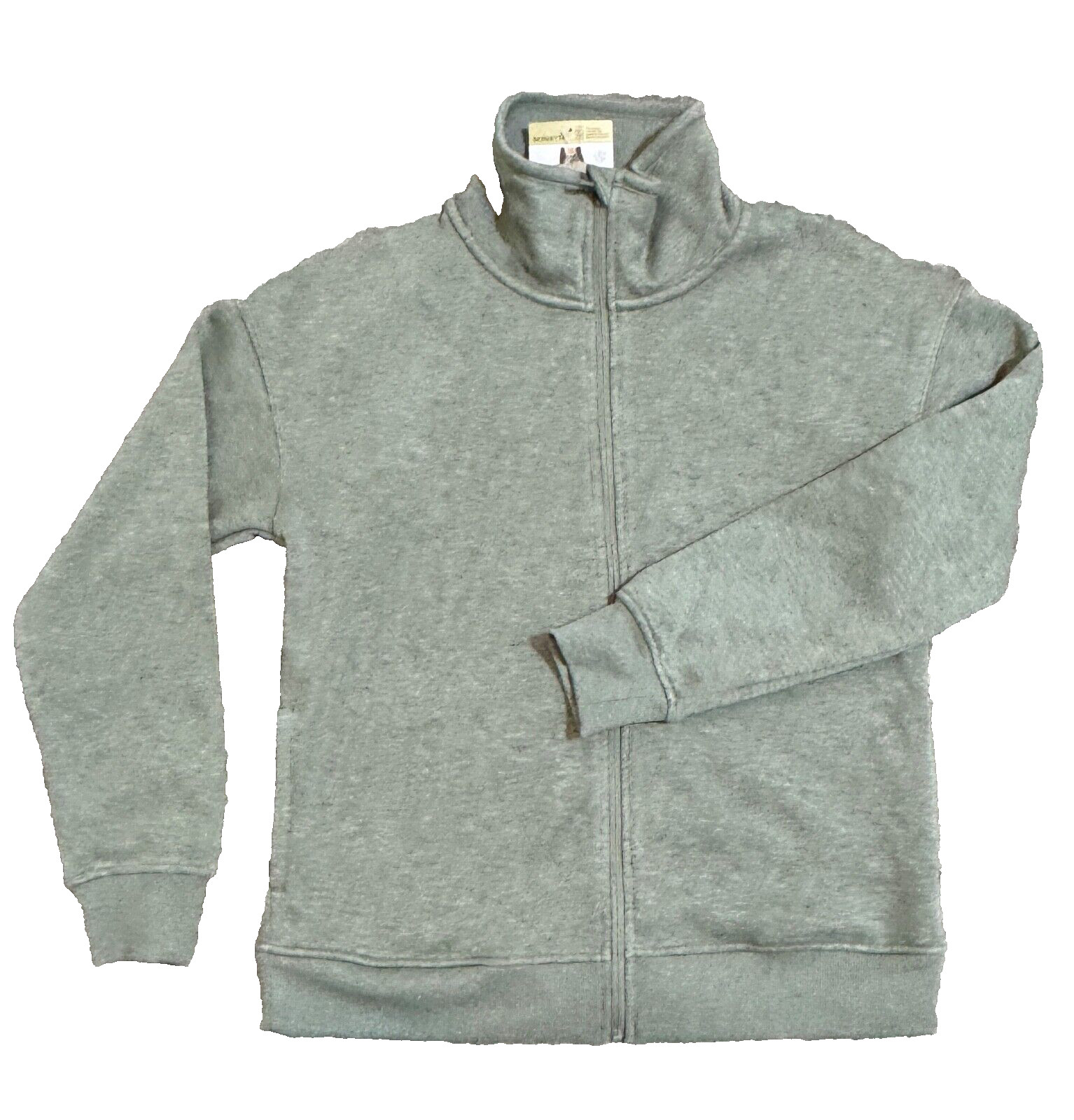 MONDETTA Women’s Heathered Full Zip Fleece, Heather Green, Size S