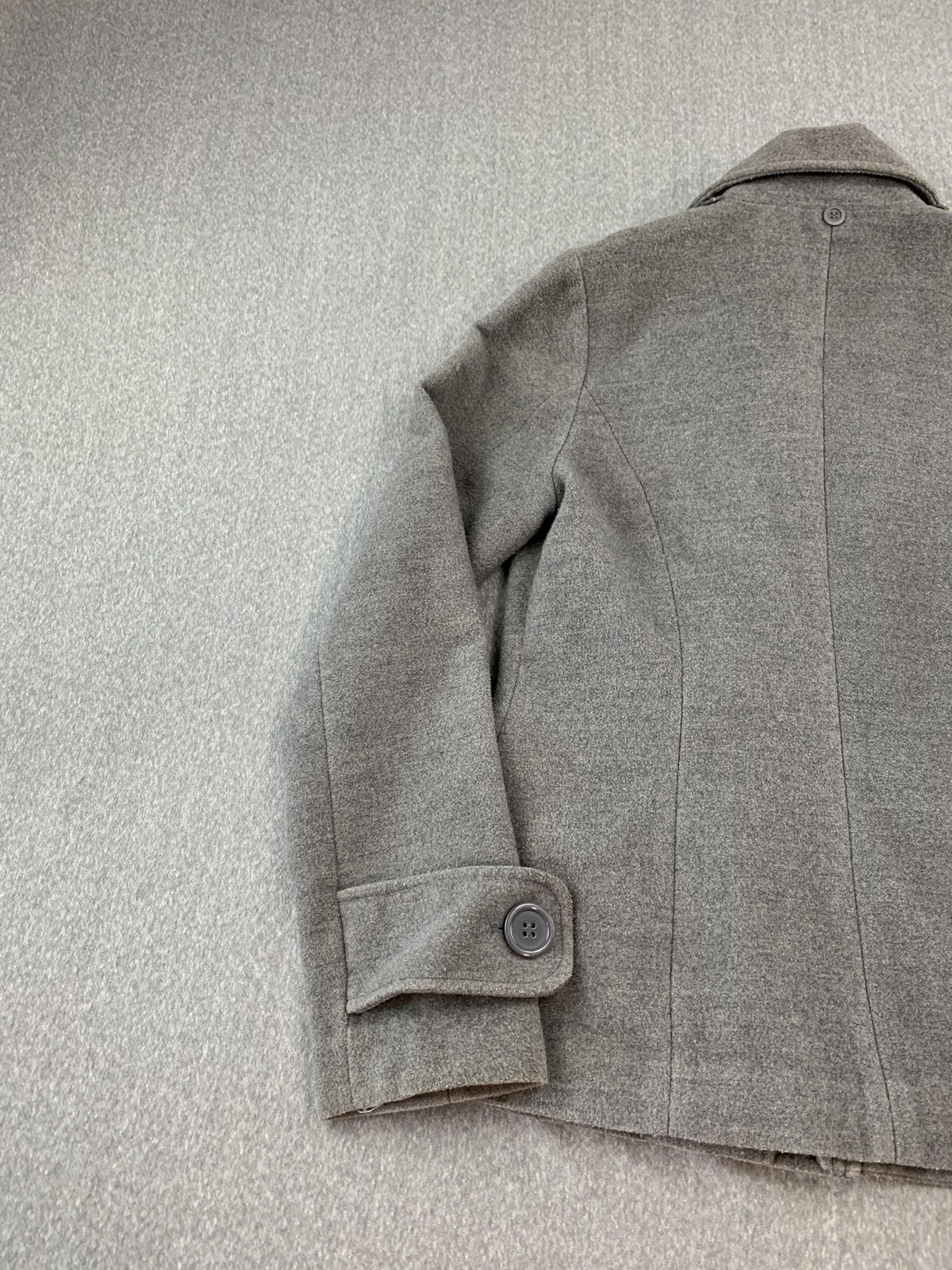 Tulle Jacket Womens Small Gray Toggle Duffle Style Full Zip Lined Pockets