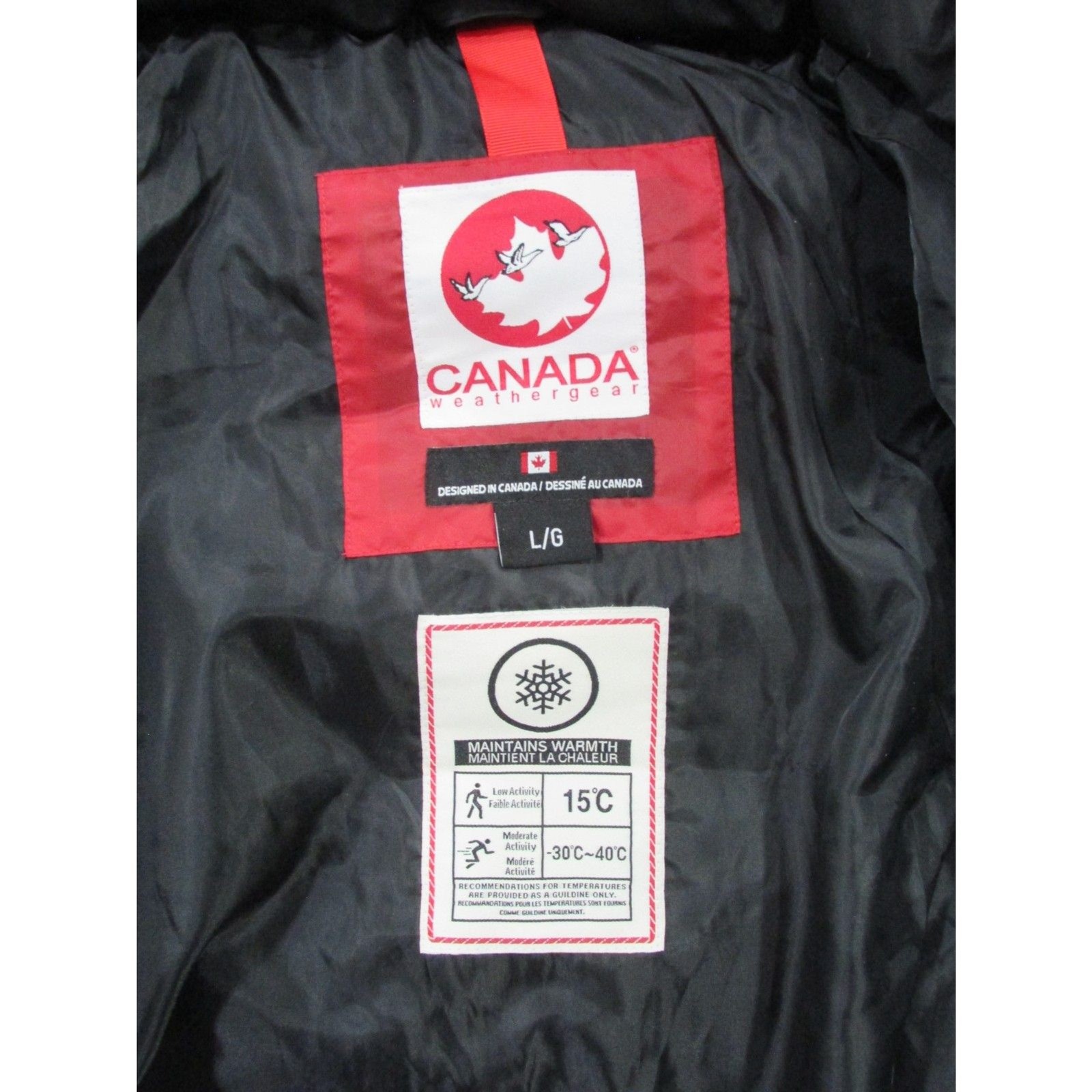 Canada Weather Gear Women’s Black Parka Jacket Long Coat Size SZ L NWT $ 400