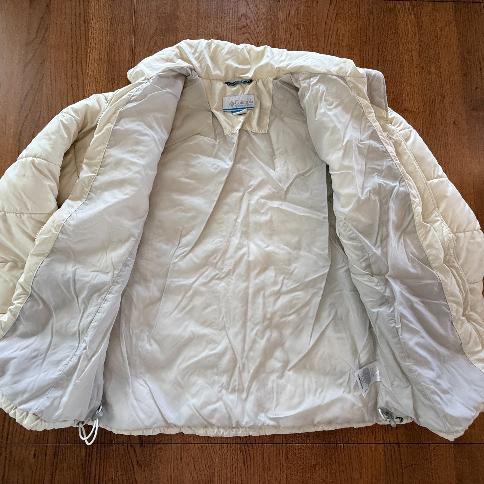 Columbia Heavenly Jacket Womens Small Ivory Puffer Omni-Heat Insulated Coat