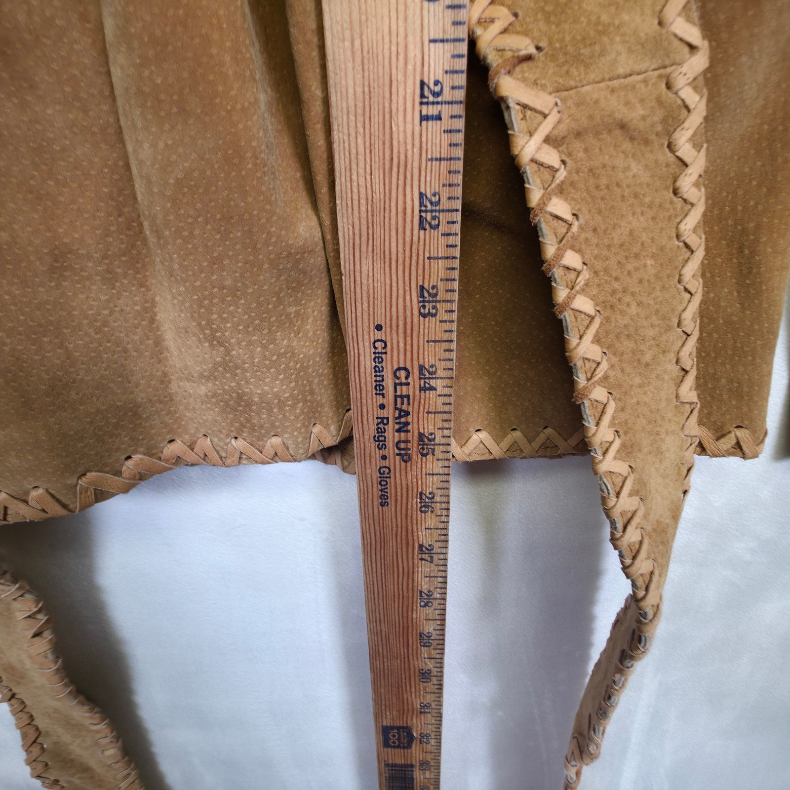 Y2K Wet Seal Suede Jacket Womens L Brown Western Boho Moto Chic Statement Jacket
