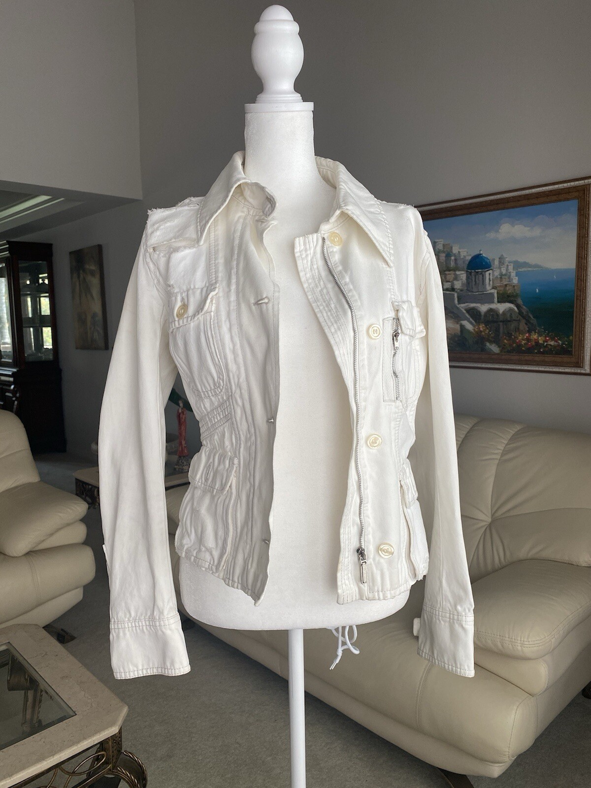 Sport max white jacket size 6