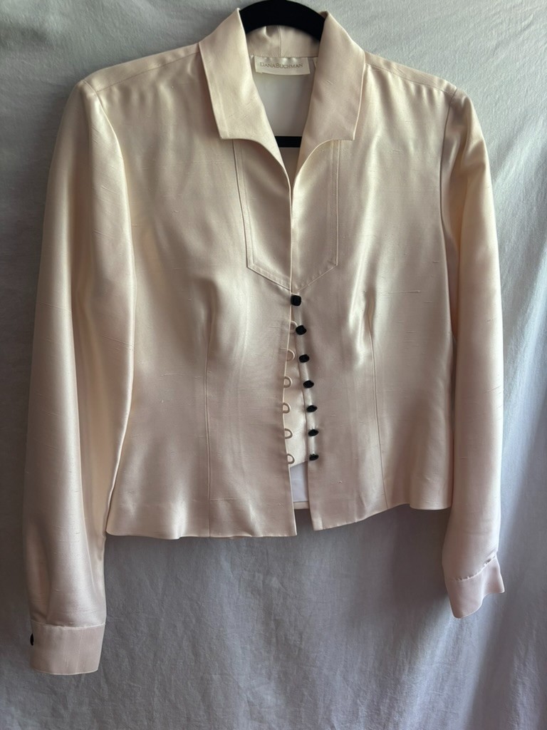 Dana Buchman Jacket Womens 6 100% Silk Cover Jacket