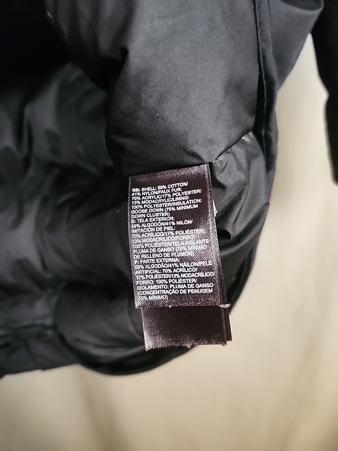 The North Face Arctic Parka Womens S Black 550 Down Waterproof Winter Coat