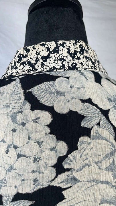 Carole Little Multi Patterned Jacket 90s Y2K Pockets