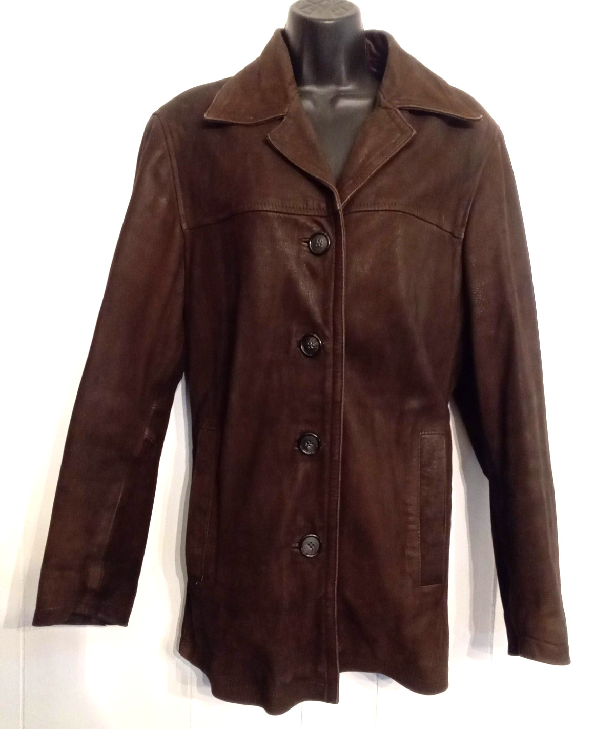 Wilsons Brown Leather Jacket sz M Womens Adventure Bound Zip In Thinsulate Liner