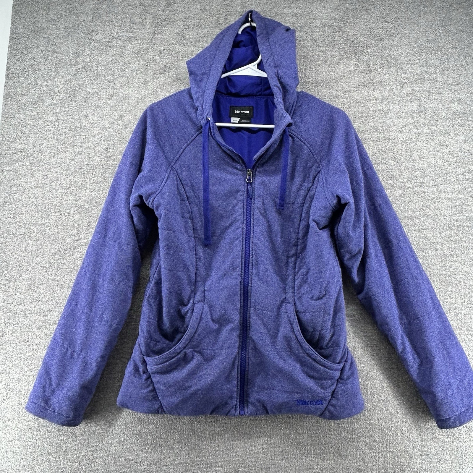 Marmot Hooded Jacket Full Zip Women Size Medium Purple Winter Outdoor