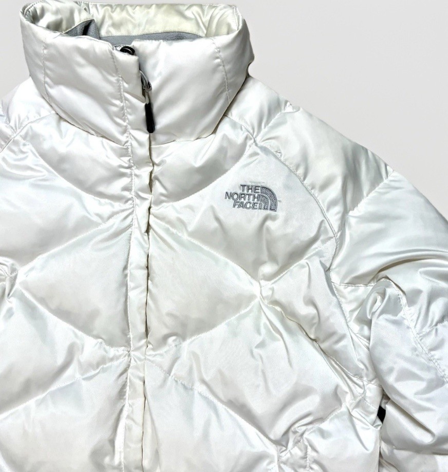 VTG Y2K The North Face Women’s 550 Down Puffer Jacket M Aconcagua Pearl White