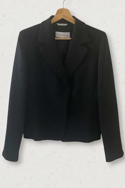 Max Mara wool blazer black wool IT40 S