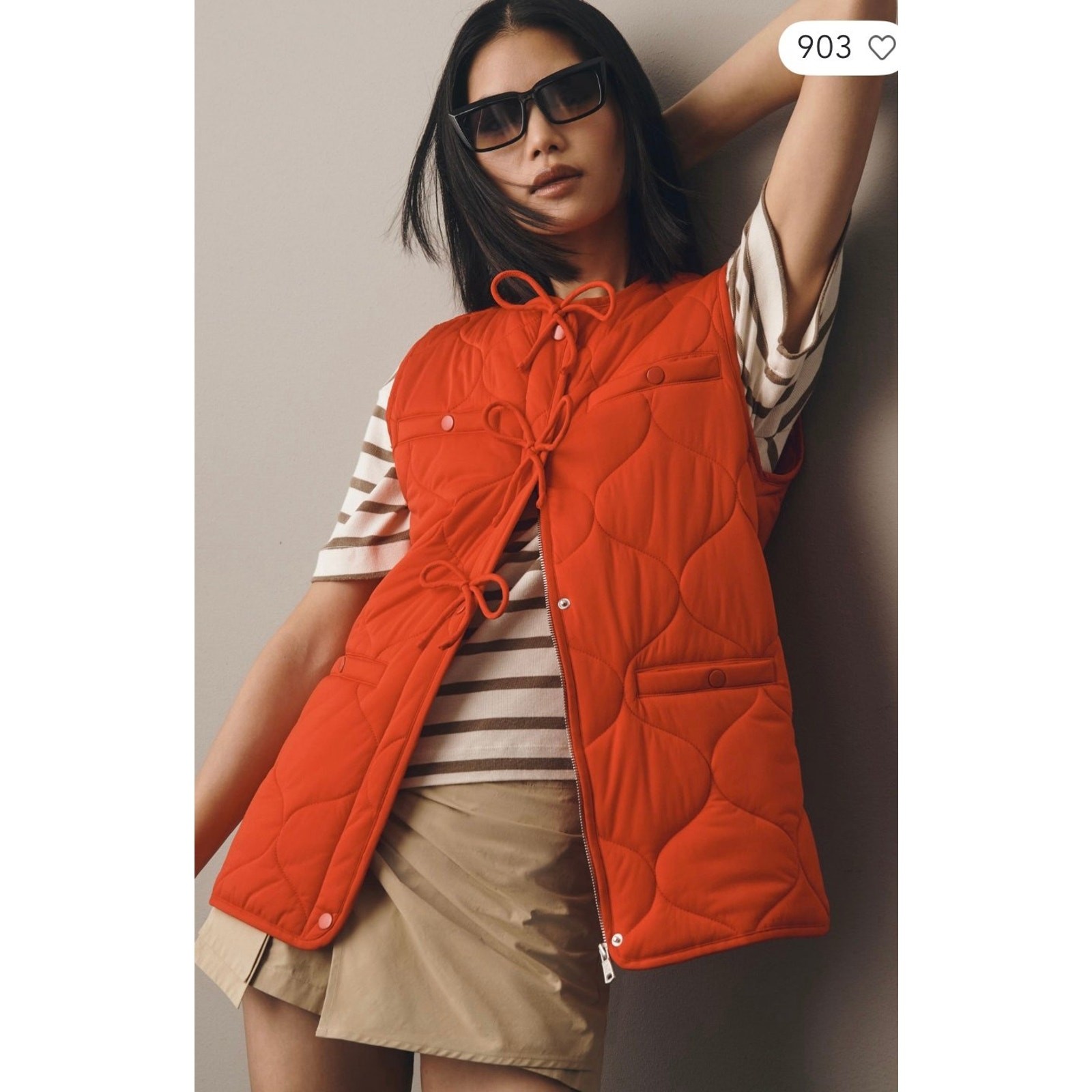 NWT❤️Anthro Avec Les Filles Quilted Vest szS/M