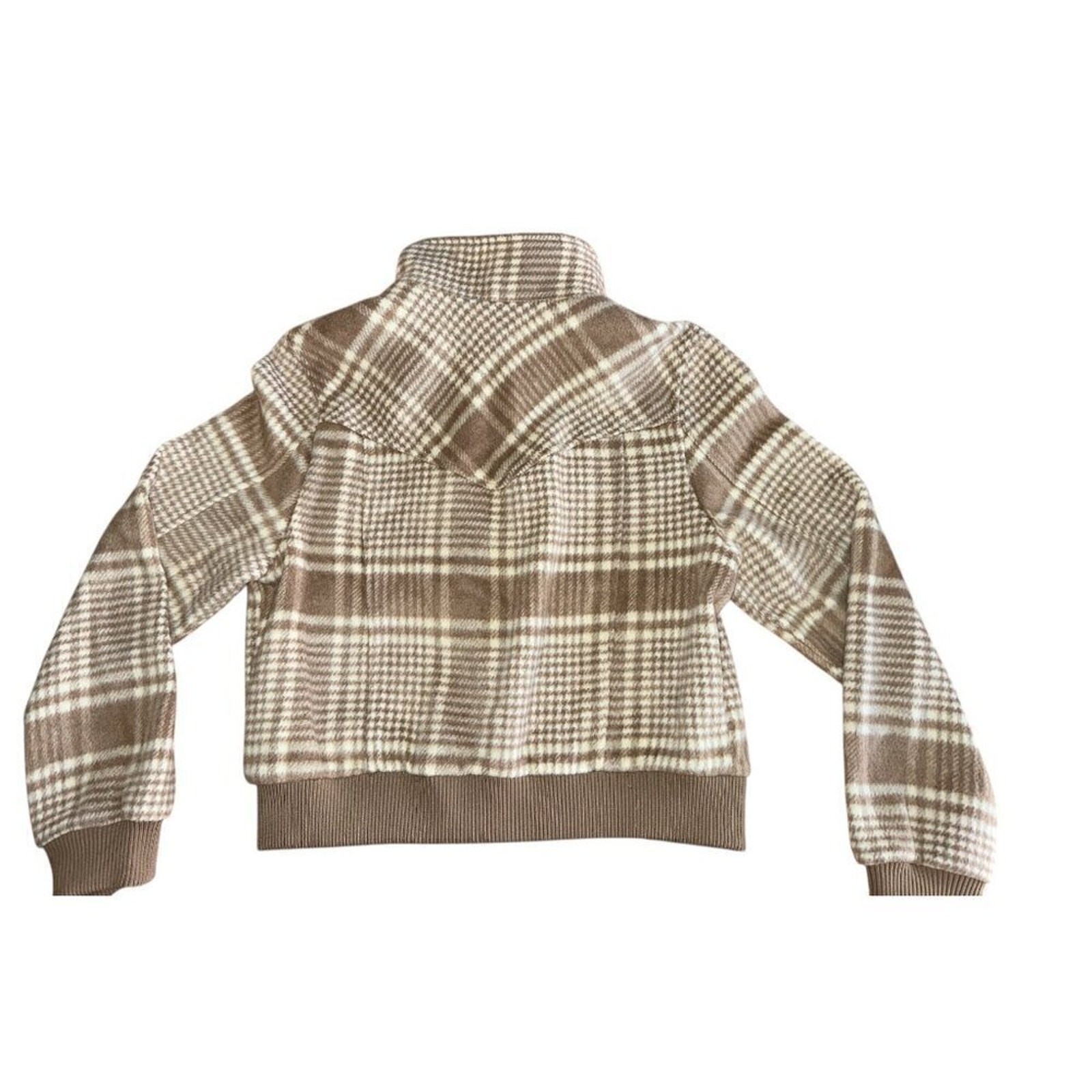 Bagatelle Collection New York Wool Plaid Bomber Jacket Size Medium