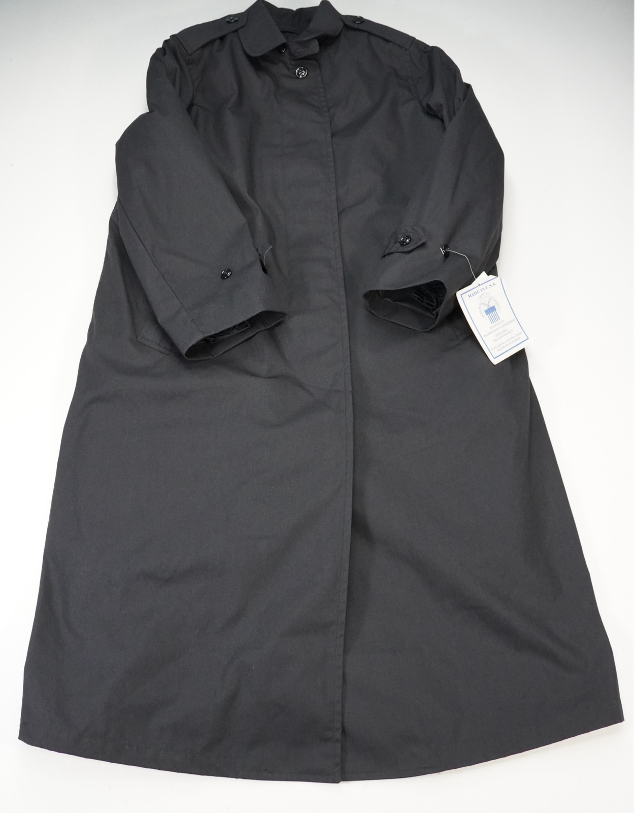 US Navy Womens 12R All Weather Trench Coat Rain Coat with Liner Uniform Outside