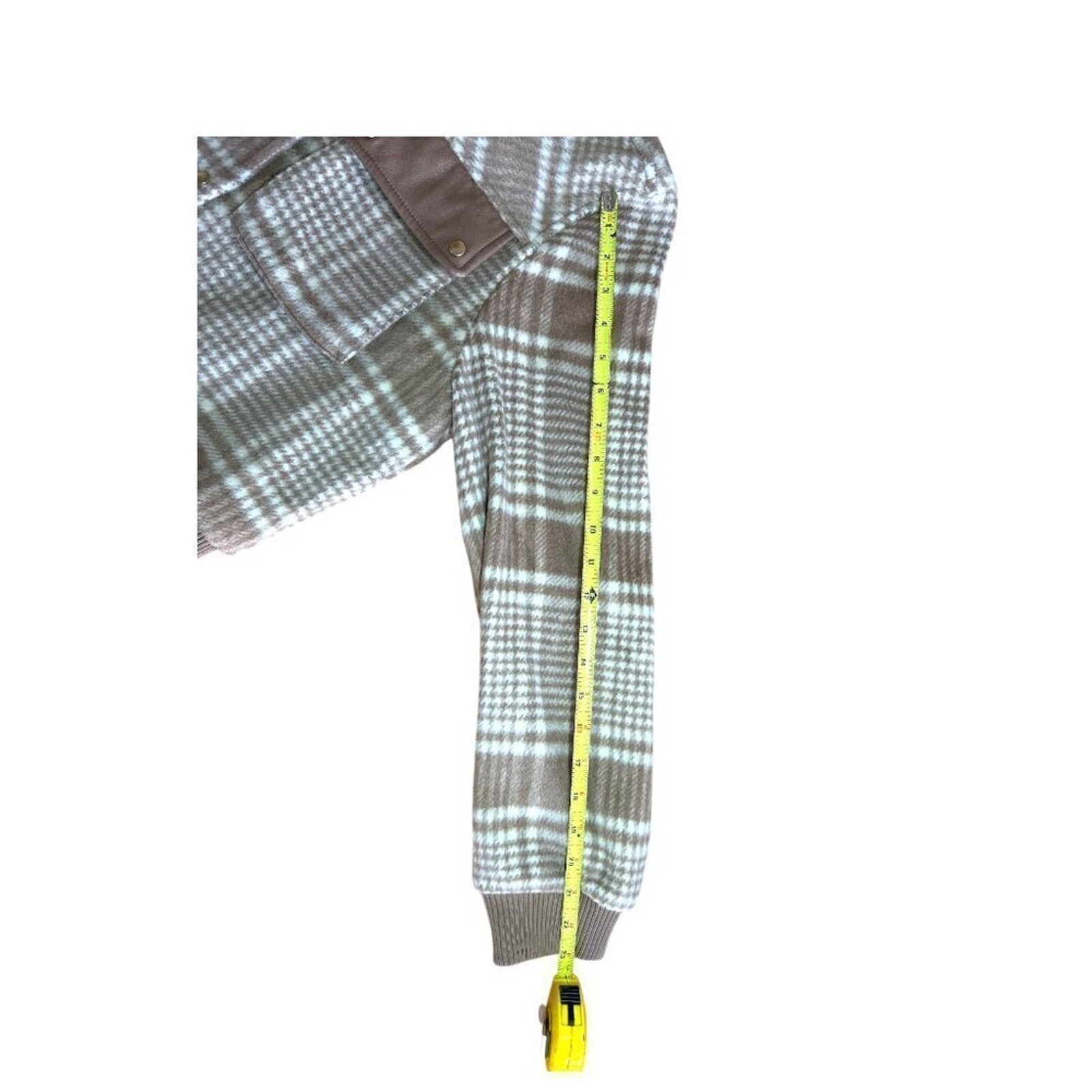 Bagatelle Collection New York Wool Plaid Bomber Jacket Size Medium