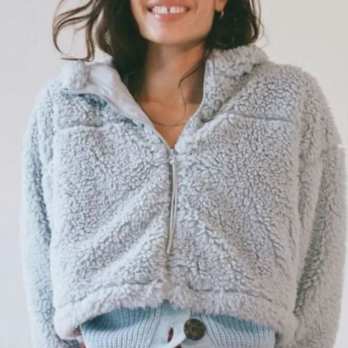BDG | Urban Outfitters | hooded cropped teddy jacket NWT size medium | $79