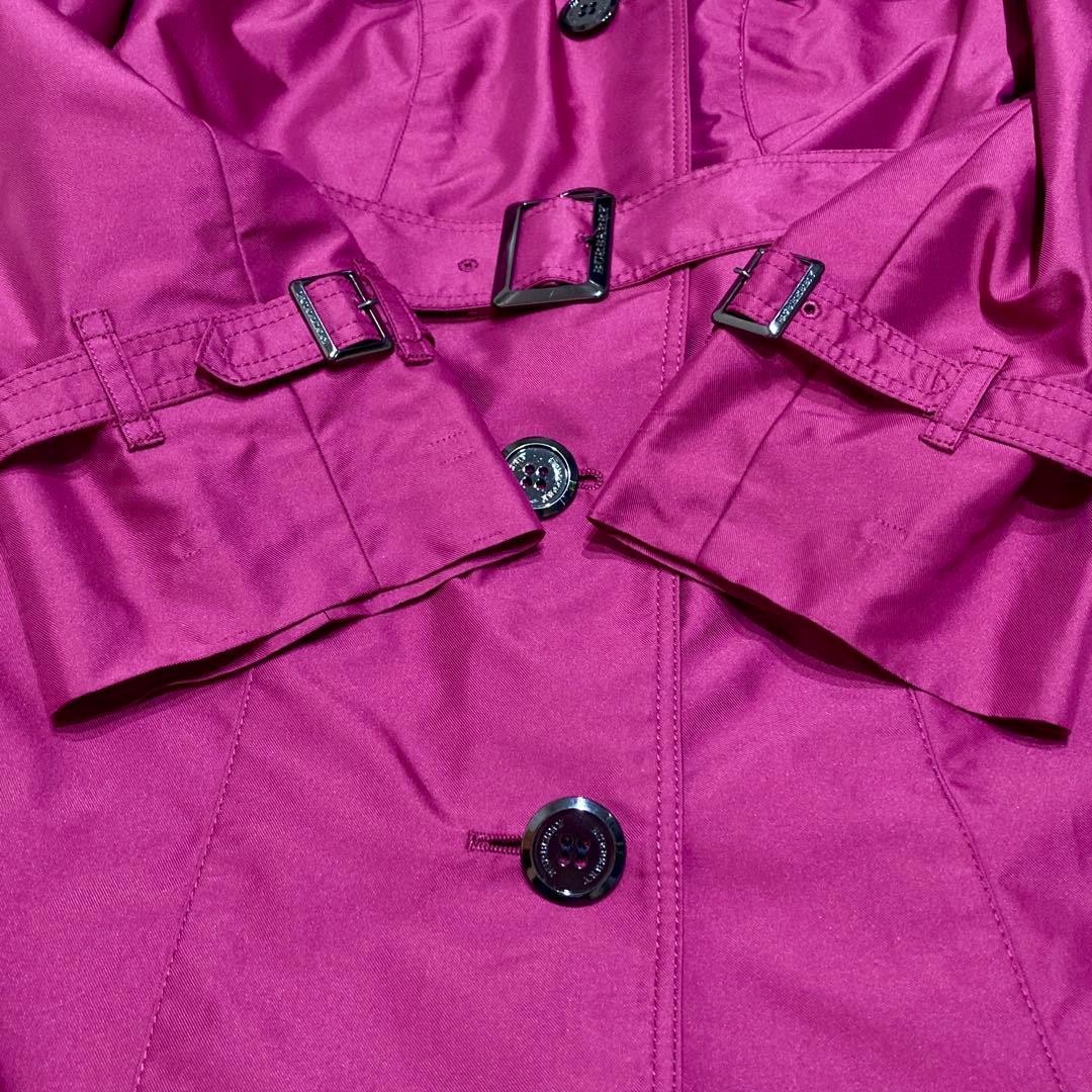 Burberry London Belted Trench Coat Long Coat Purple Size 44