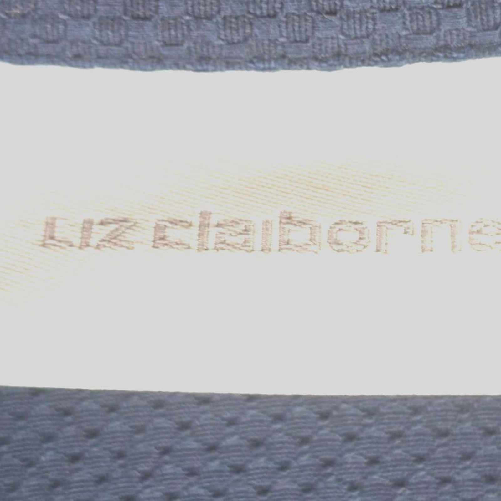 Liz Claiborne Womens Jacket 14 Navy Cotton Pique Button Front Back Strap