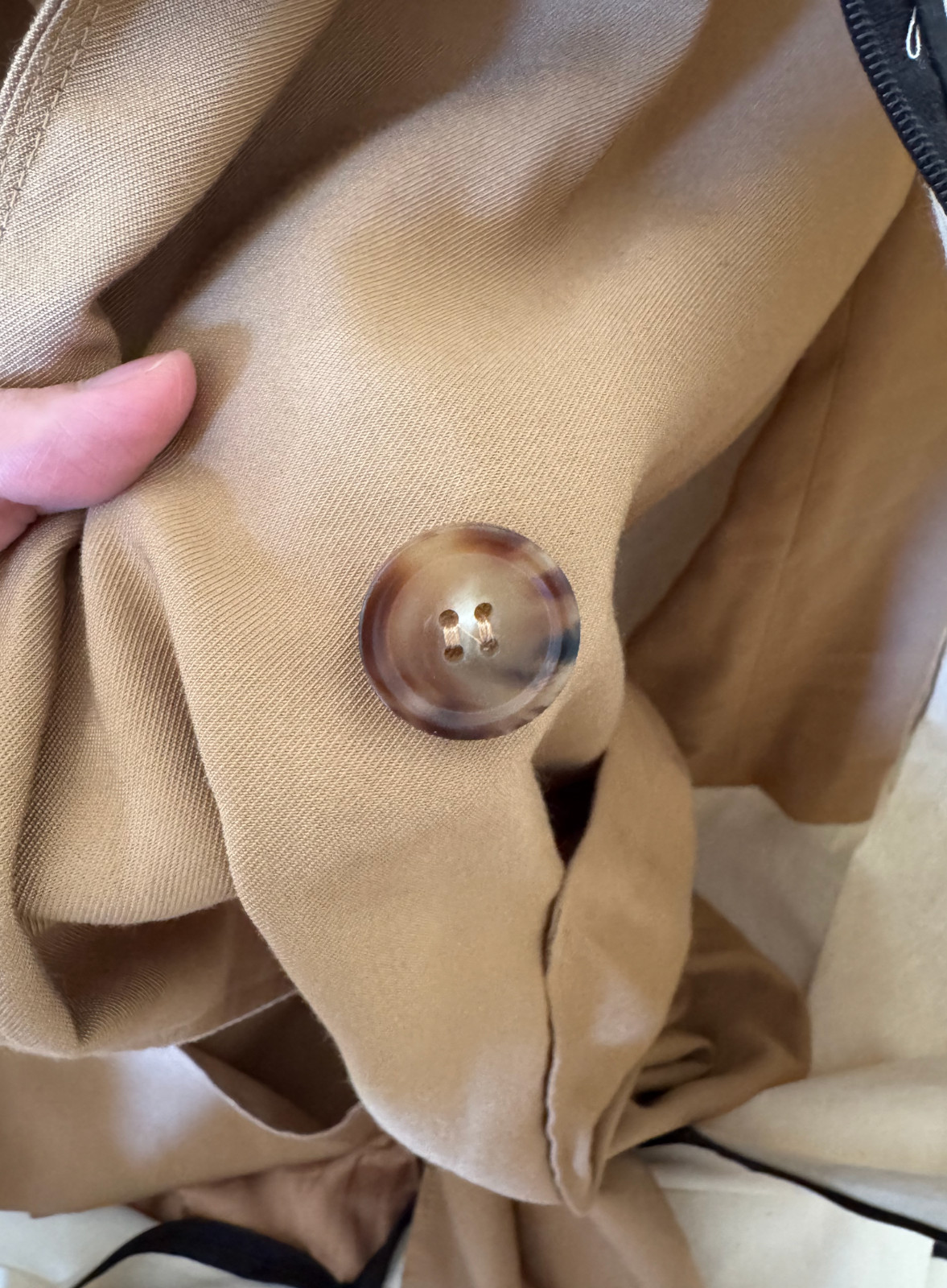 Sezane Oprah Trench Coat Size 34 in good condition with original dust cover