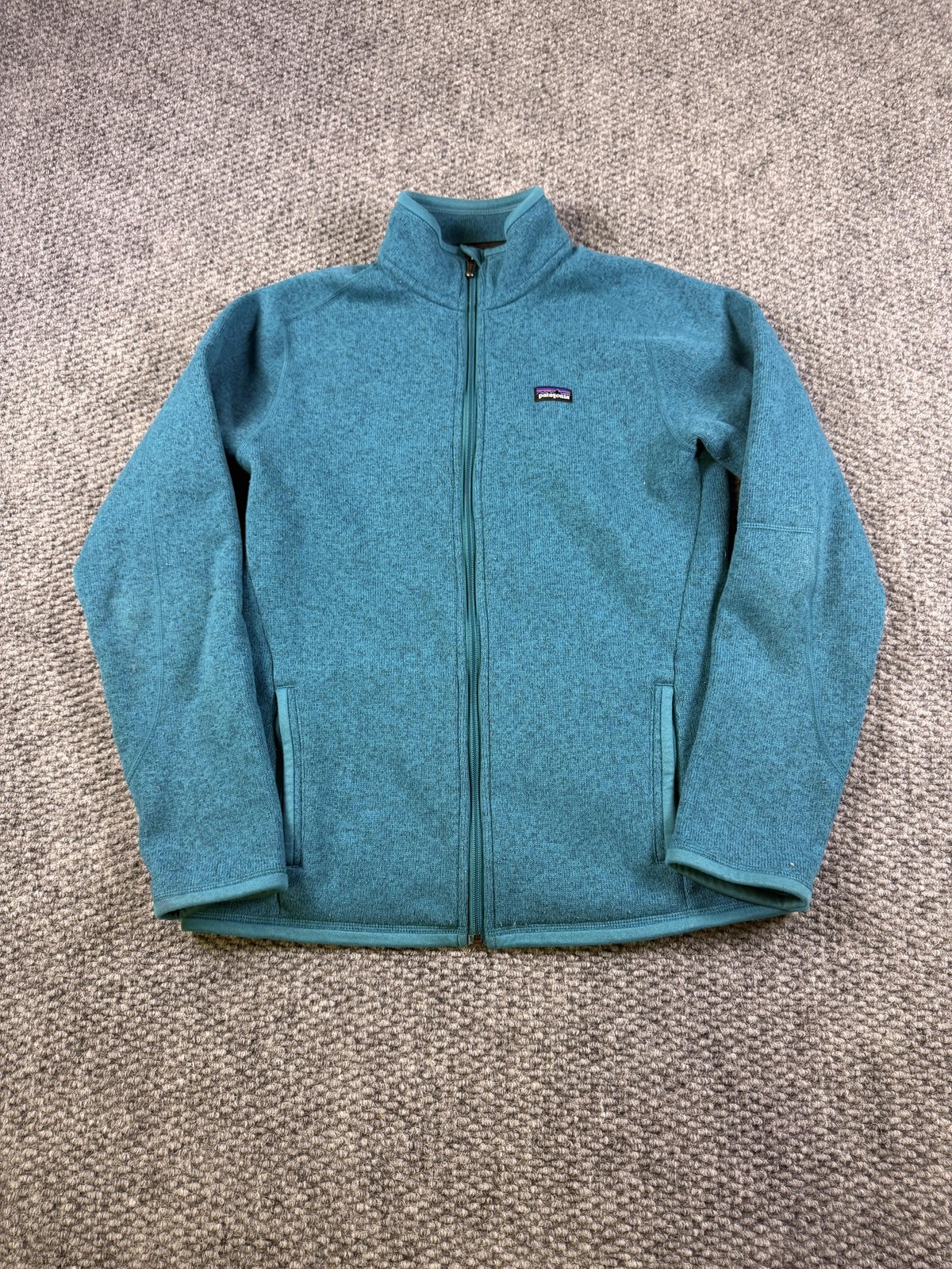 Patagonia Jacket Womens Medium Blue Better Sweater Fleece Full Zip Pockets Warm