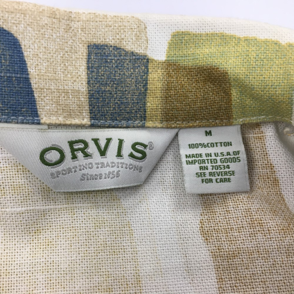 Orvis Jacket Women’s Size Medium Art to Wear Big Buttons 100% Cotton VTG USA