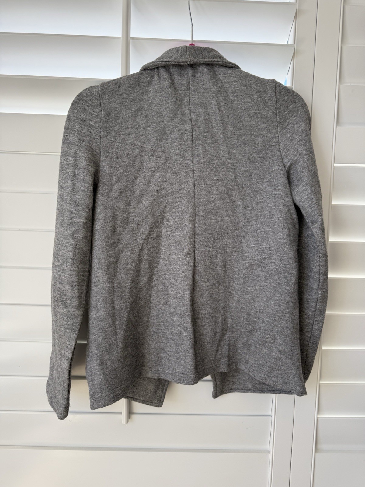 BB Dakota by Steve Madden Gray Knit Moto Drape Jacket Women’s Small S