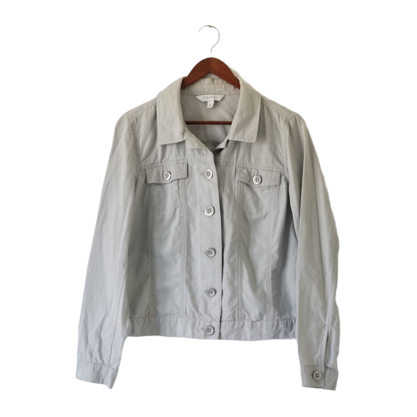 Relativity Boho Jacket Khaki, Long Sleeve – Size L