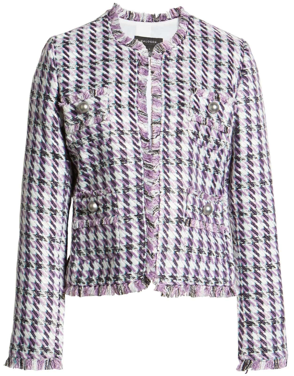Halogen LAVENDER MULTI Tweed Jacket Sz XL — Was $149 Now $74.99 (50% OFF)