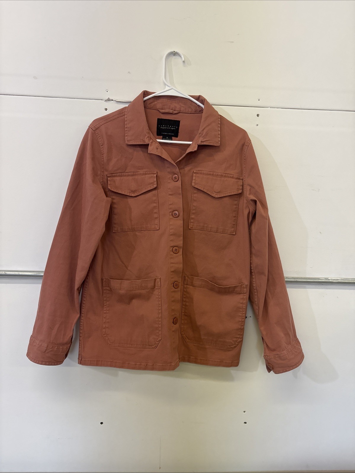 Sanctuary Chore Jacket Button Down Pockets Crafted Tailored – Women Medium