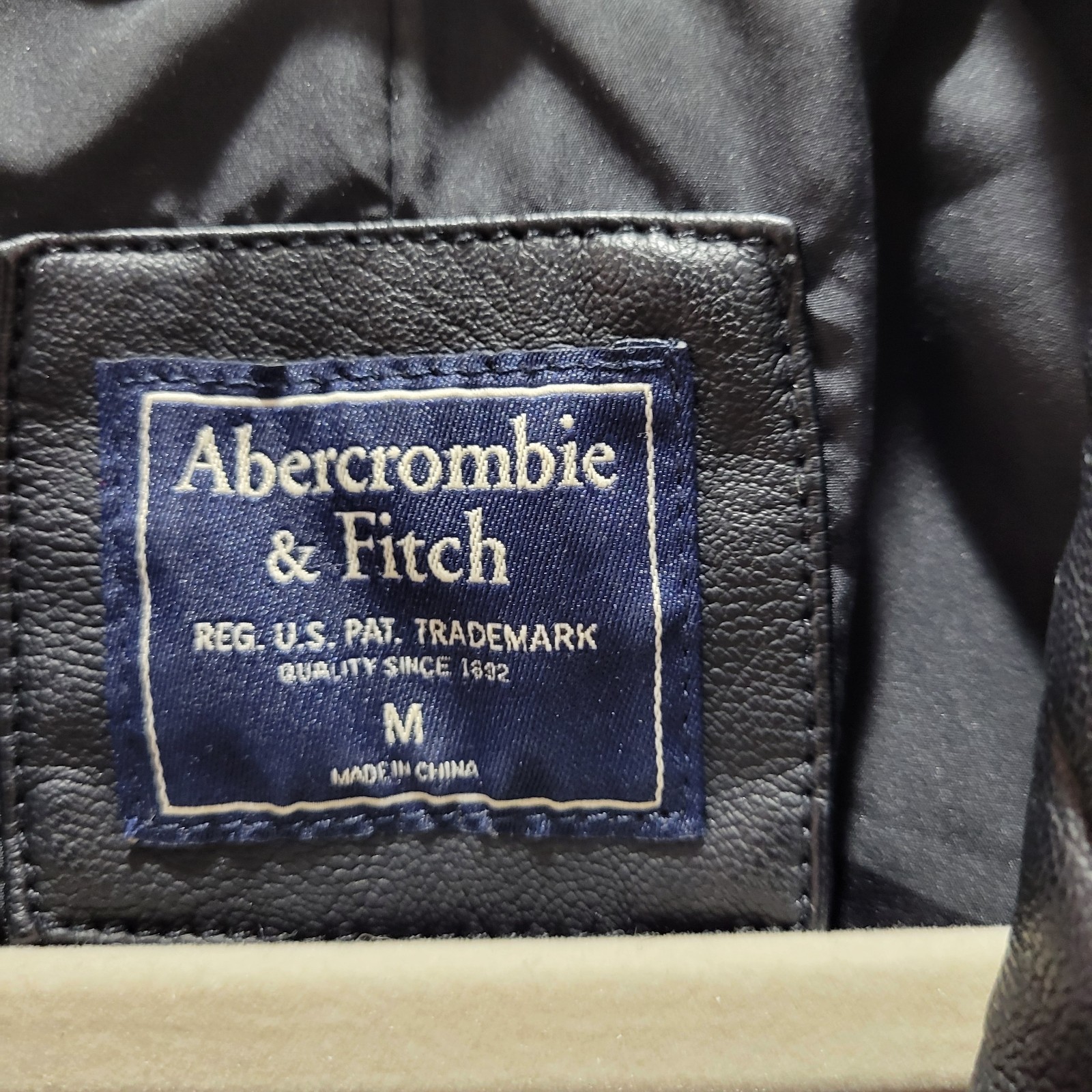 Vintage Abercrombie & Fitch women’s Faux Leather biker jacket- 90’s, Y2K