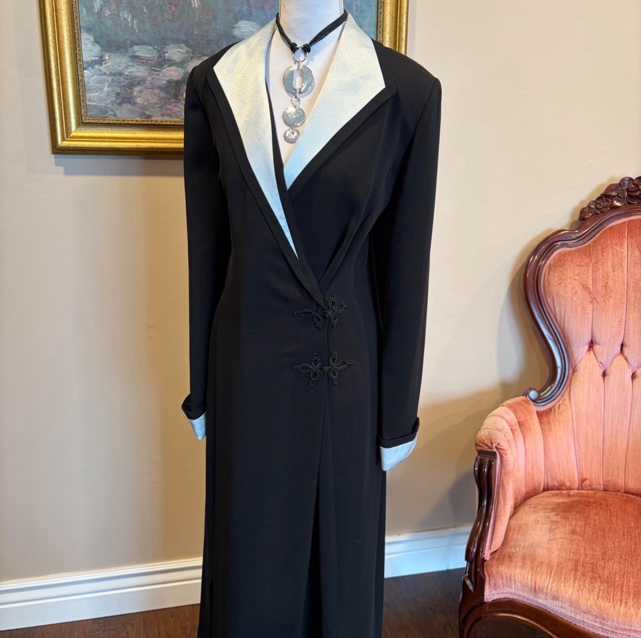 ⛓️ INSANE VTG 80s/90s Julian Taylor Suit Dress ⛓️