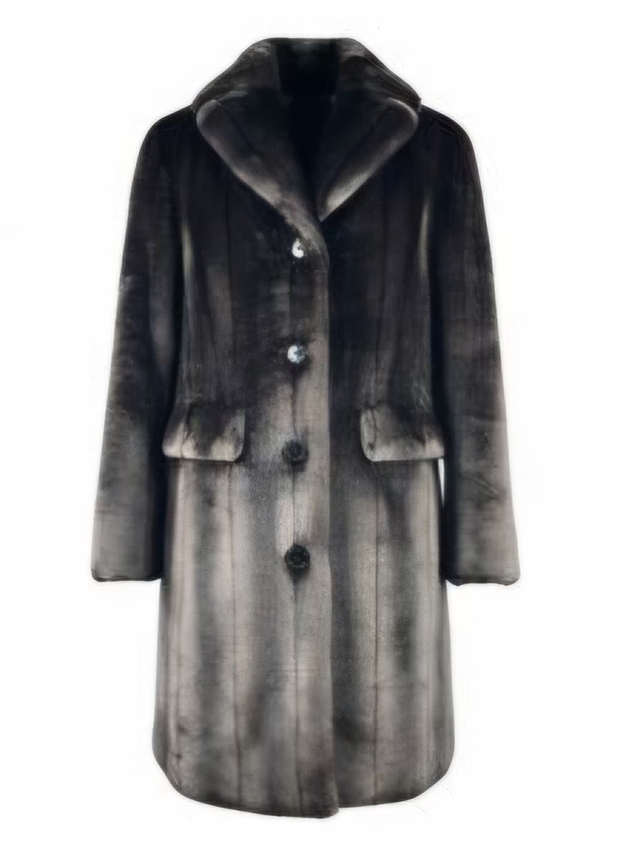 Jones New York Luxurious Dark brown paneled Faux Fur coat Size:S 4-6 MRSP$450