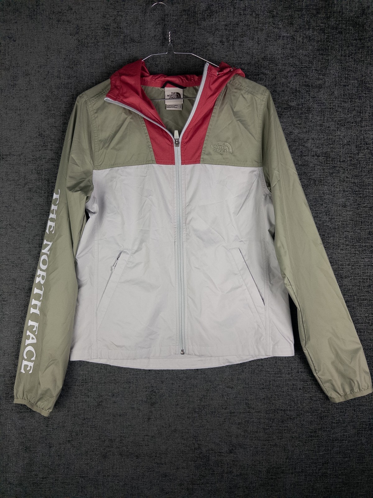 The North Face Cyclone Jacket Womens S Full Zip Color Block Windbreaker Hooded