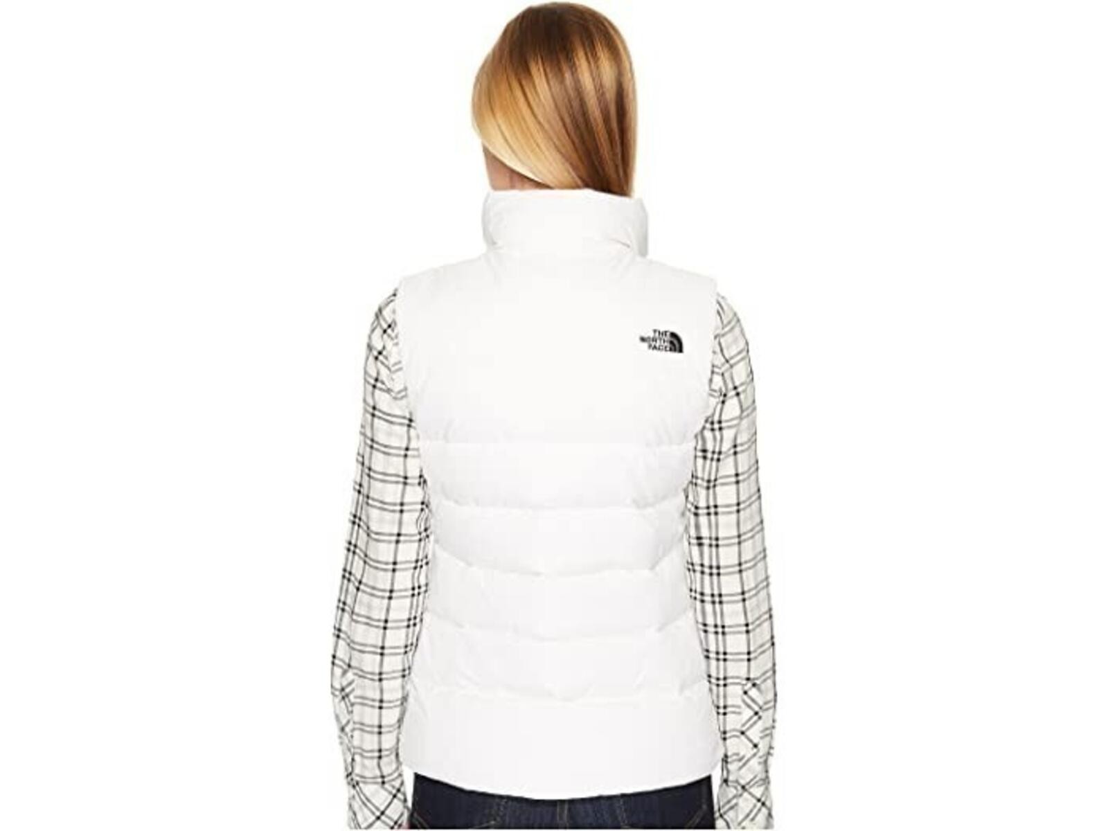 North Face Womens Nuptse Vest Sz S White Excellent Condition