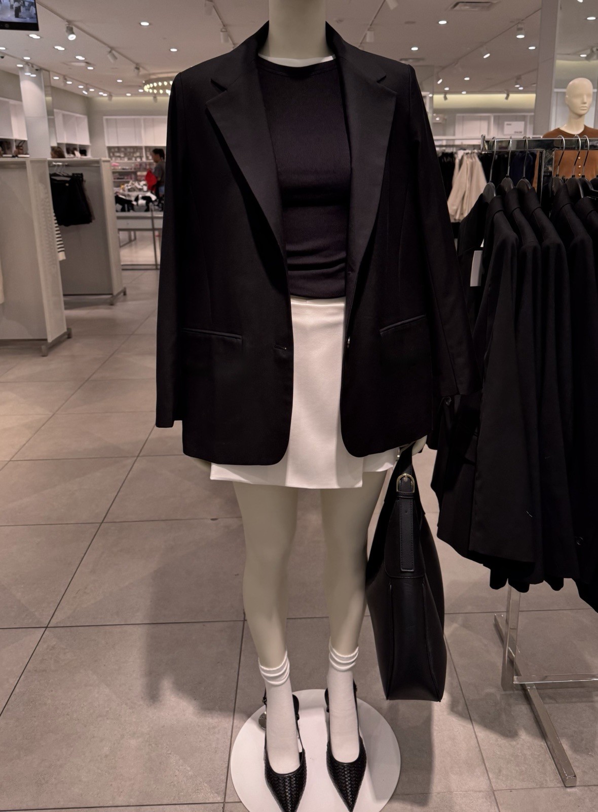 NWT H&M Women Oversized Black Blazer XL