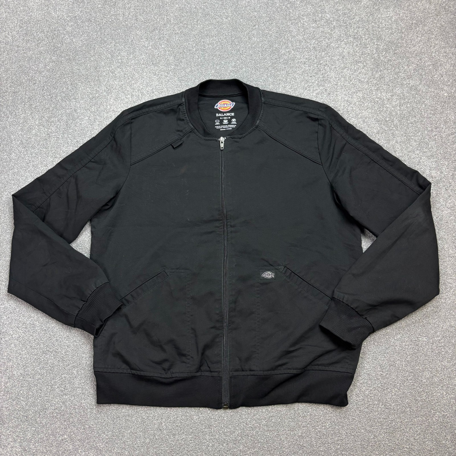 Dickies Jacket Womens Small Black Detroit Chore Work Wear Bomber Coat Lady*
