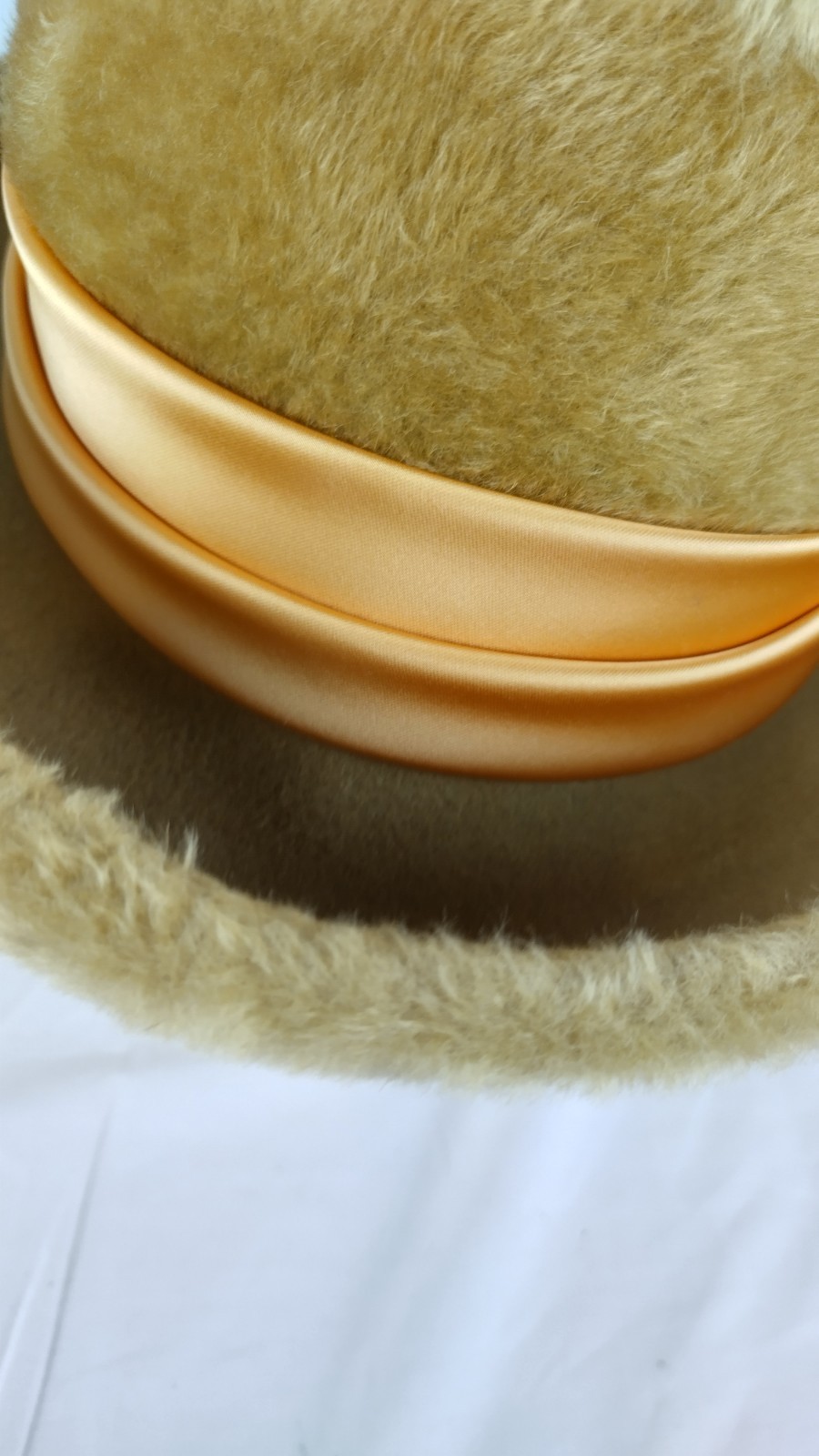 Vintage MCM Jean Arlett 1950s Fur City Australia Fashion Hat Satin Velvet Band