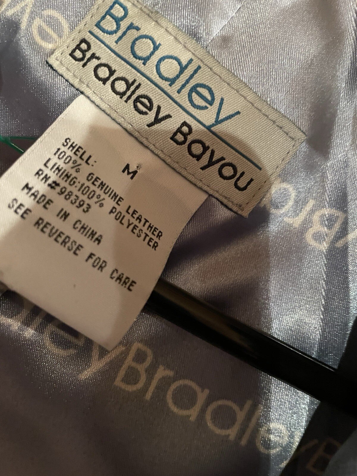 Bradley Bayou Blue 100% Genuine Leather Jacket Women Sz M