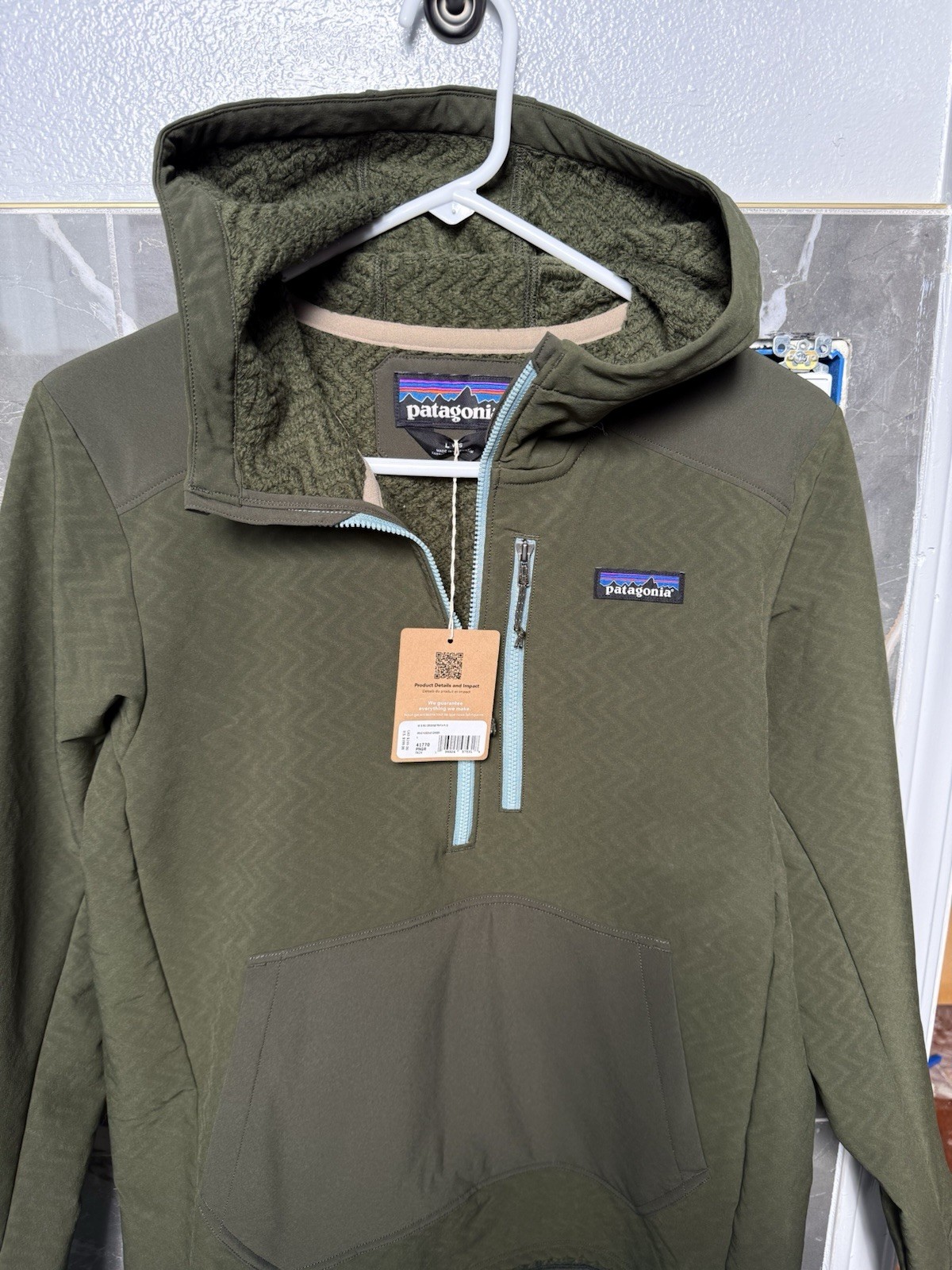 NWT PATAGONIA R2 Cross Strata Hoody Jacket Pullover Pine needle Green Medium