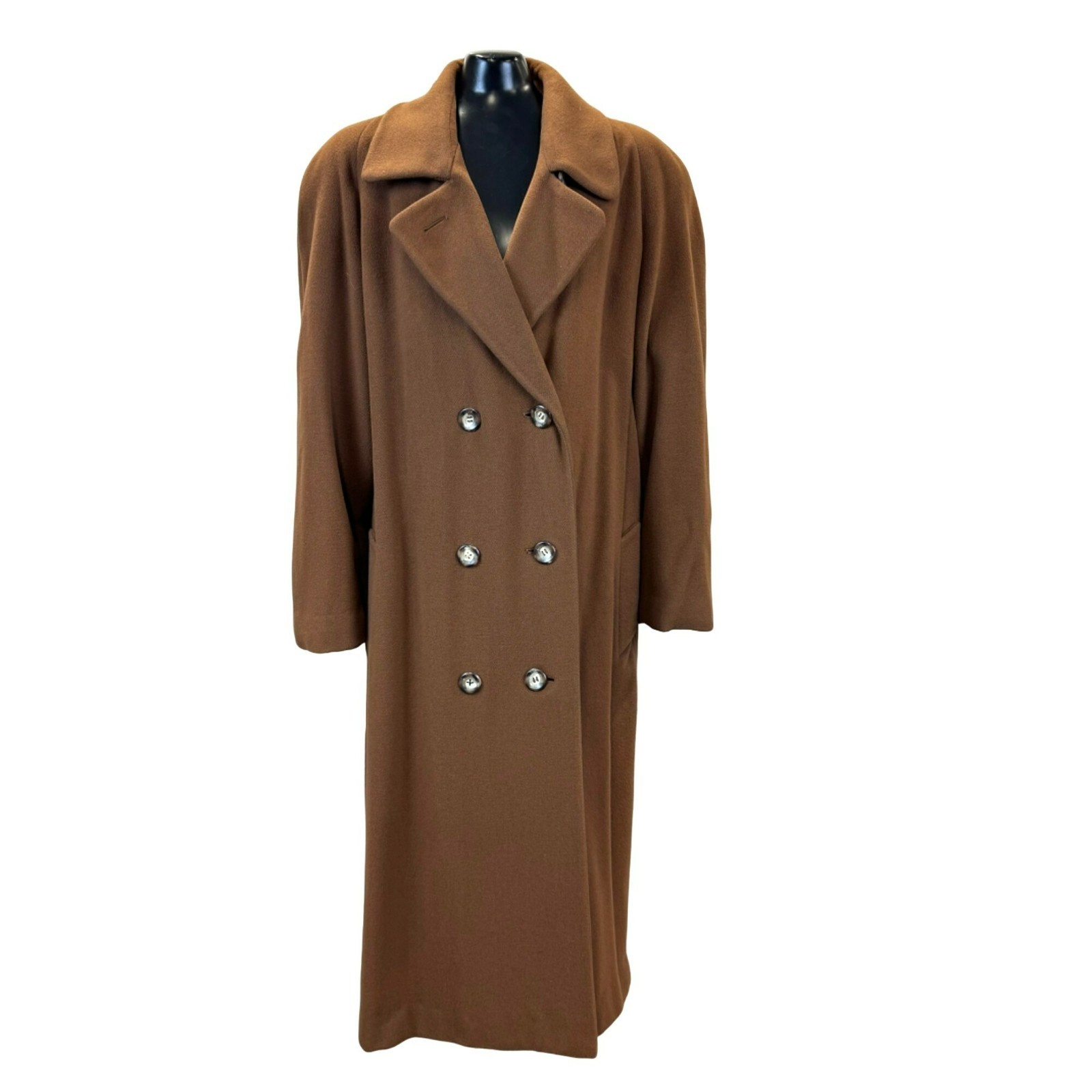Saks Fifth Avenue Regency Cashmere Double-Breasted Full-Length Overcoat Size S