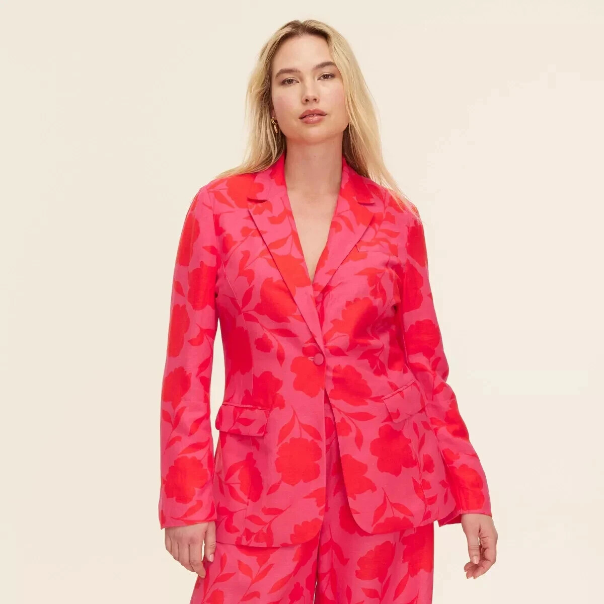 Kate Spade Target Women’s Classic Rose Blazer Pink Red Size X small